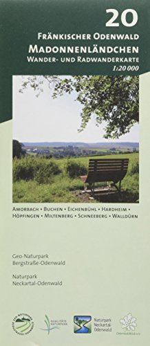 Blatt 20, Fränkischer Odenwald - Madonnenländchen: Wander- und Radwanderkarte 1:20.000. Mit Amorbach, Buchen, Eichenbühl, Hardheim, Höpfingen, ... und Naturpark Neckartal-Odenwald) von MeKi Landkarten GmbH