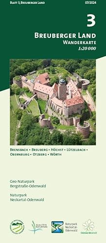 Blatt 3, Breuberger Land: Wander- und Radwanderkarte 1:20.000. Mit Brensbach, Breuberg, Höchst, Lützelbach, Obernburg, Otzberg und Wörth (Odenwald ... und Naturpark Neckartal-Odenwald) von MeKi Landkarten