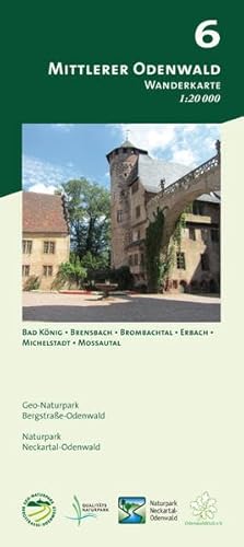 Blatt 6, Mittlerer Odenwald: Wanderkarte 1:20.000. Mit Bad König, Brensbach, Brombachtal, Erbach, Michelstadt und Mossautal (Odenwald Freizeitkarten ... und Naturpark Neckartal-Odenwald)