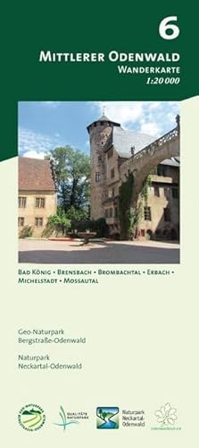 Blatt 6, Mittlerer Odenwald: Wanderkarte 1:20.000. Mit Bad König, Brensbach, Brombachtal, Erbach, Michelstadt und Mossautal (Odenwald Freizeitkarten ... und Naturpark Neckartal-Odenwald)