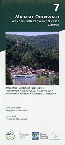 Blatt 7, Maintal-Odenwald: Wander- und Radwanderkarte 1:20.000. Mit Amorbach, Bürgstadt, Eichenbühl, Freudenberg, Kleinheubach, Laudenbach, ... und Naturpark Neckartal-Odenwald) von MeKi Landkarten GmbH