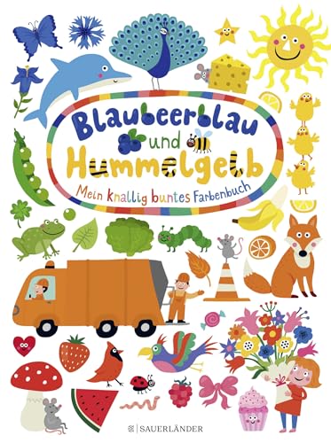 Blaubeerblau und Hummelgelb Mein knallig buntes Farbenbuch