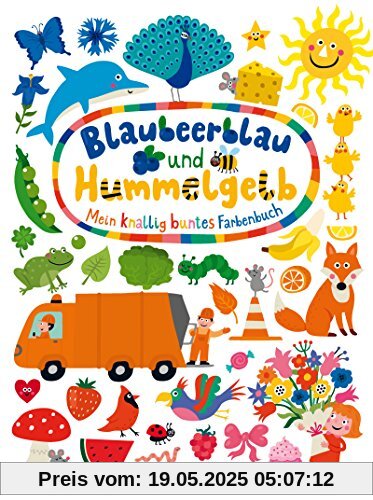 Blaubeerblau und Hummelgelb Mein knallig buntes Farbenbuch