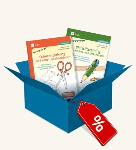 Paket: Bleistift-/Scherentraining für Rechts- & Linkshände: r (1. bis 4. Klasse) von Auer Verlag i.d.AAP LW