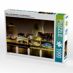 Blick auf die Maxbrücke vom Kettensteg aus (Puzzle) von Calvendo Puzzle