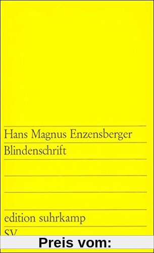 Blindenschrift (edition suhrkamp)