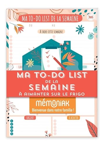 Bloc de 52 listes aimantés - Ma to-do list de la semaine Mémoniak Bloc de 52 listes aimantés - Ma to-do list de la semaine Mémoniak von 365 PARIS