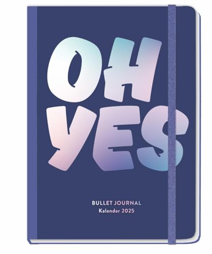 Blue Bullet Journal A5 2025: Stressiger Alltag, einfach strukturiert mit diesem Kalender voller Zusatzfeatures. Diary A5 in schönem Design mit ... Gummiband und Leseband. (Kalenderbücher Heye)