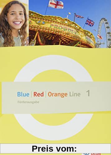 Blue Line - Red Line - Orange Line 1: Förderausgabe Klasse 5 (Red Line. Ausgabe ab 2022)