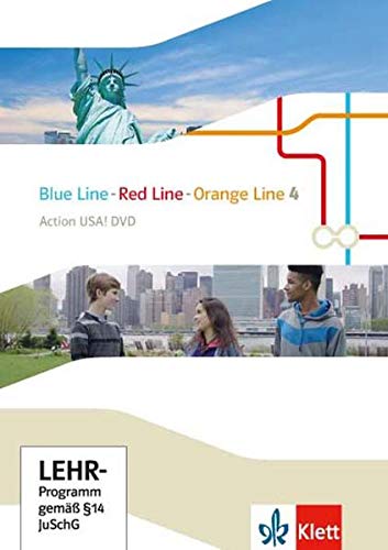 Blue Line - Red Line - Orange Line 4: Action USA! DVD Klasse 8 (Red Line. Ausgabe ab 2014) (Blue Line. Ausgabe ab 2014)