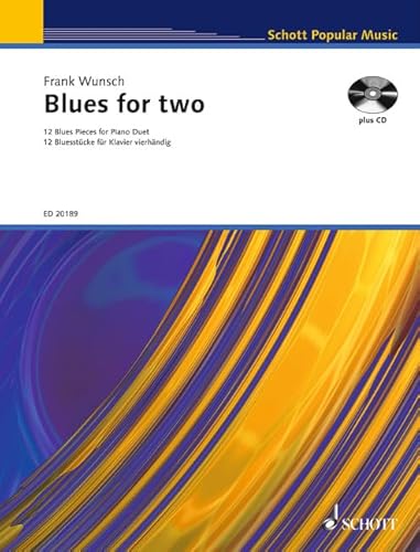 Blues for two: 12 Bluesstücke. Klavier 4-händig. (Schott Popular Music)