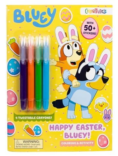 Bluey Colortivity Happy Easter, Bluey! (Color & Activity With Twistable Crayons) von Unknown