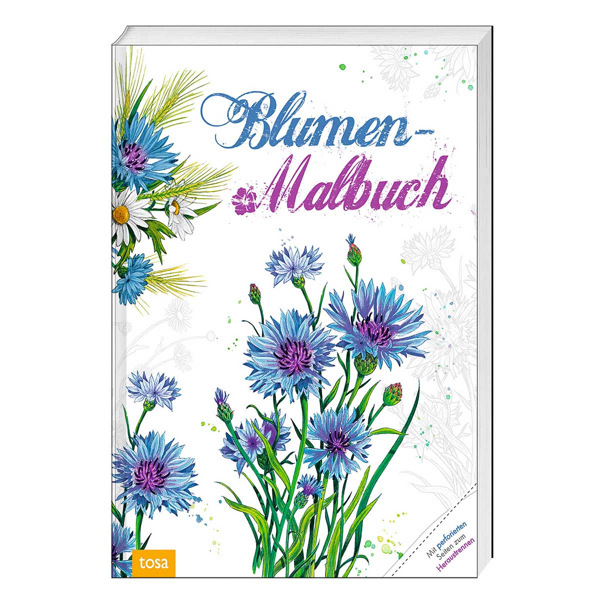 Blumen-Malbuch von tosa GmbH