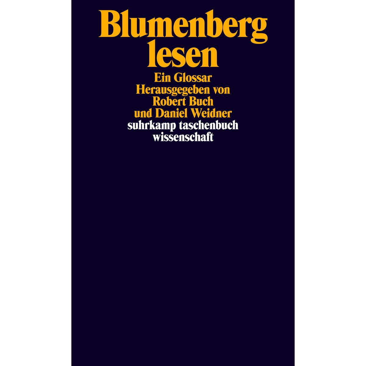 Blumenberg lesen von Suhrkamp Verlag AG