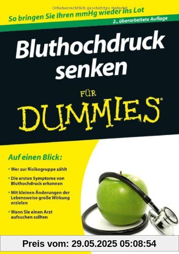 Bluthochdruck senken für Dummies (Fur Dummies)