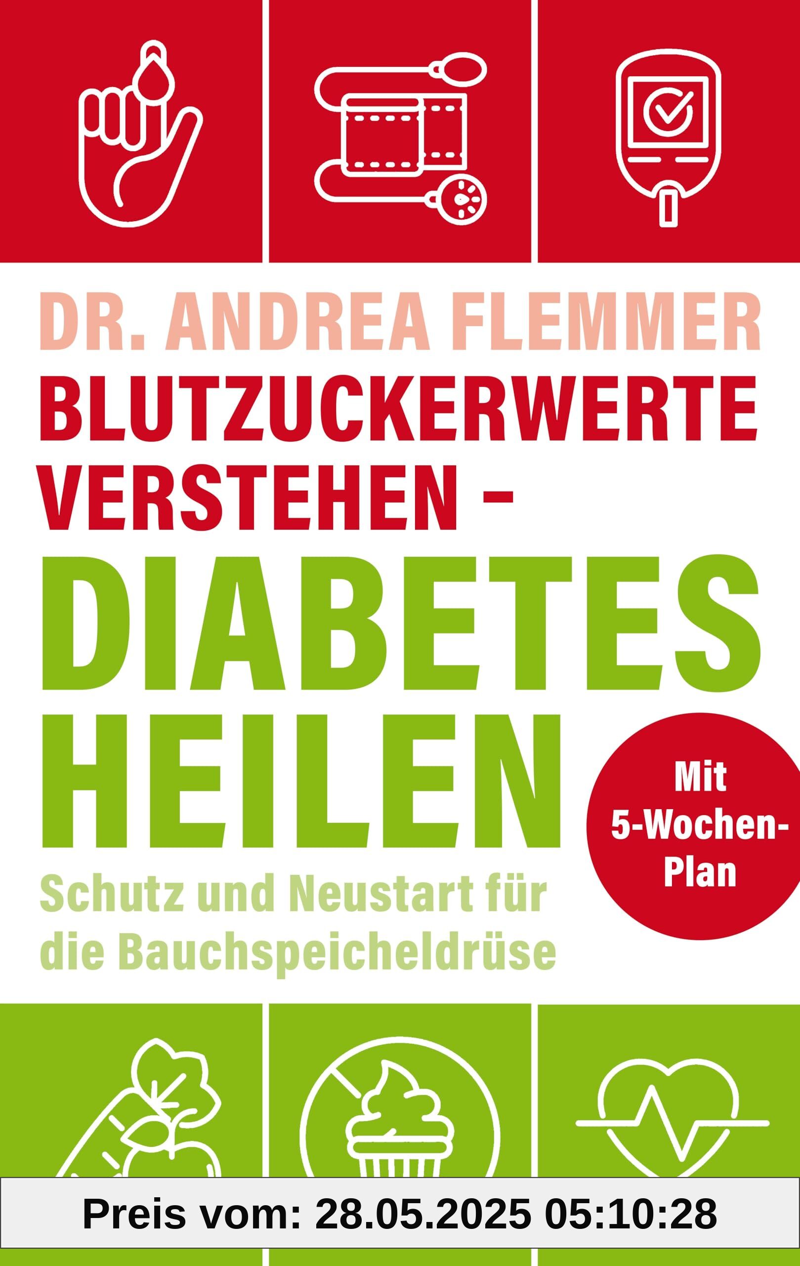 Blutzuckerwerte verstehen - Diabetes heilen: Schutz und Neustart für die Bauchspeicheldrüse mit 5-Wochen-Plan