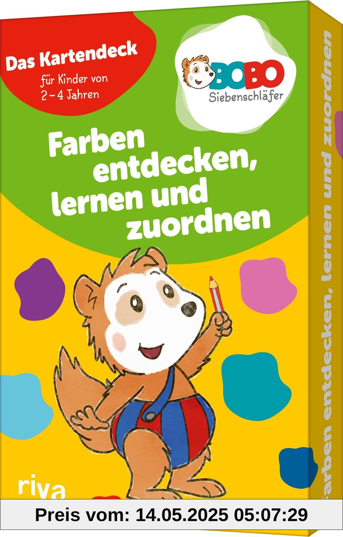 Bobo Siebenschläfer – Farben entdecken, lernen und zuordnen: Das Kartendeck für Kinder von 2-4 Jahren. Farbenfrohes Lernspiel/Denkspiel mit bunten Bildergeschichten