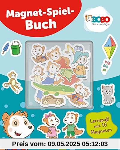 Bobo Siebenschläfer Magnet-Spiel-Buch: Kreativer Lernspaß mit 16 Magneten für Kinder ab 3 Jahren. Spielen, Lernen und Fördern!