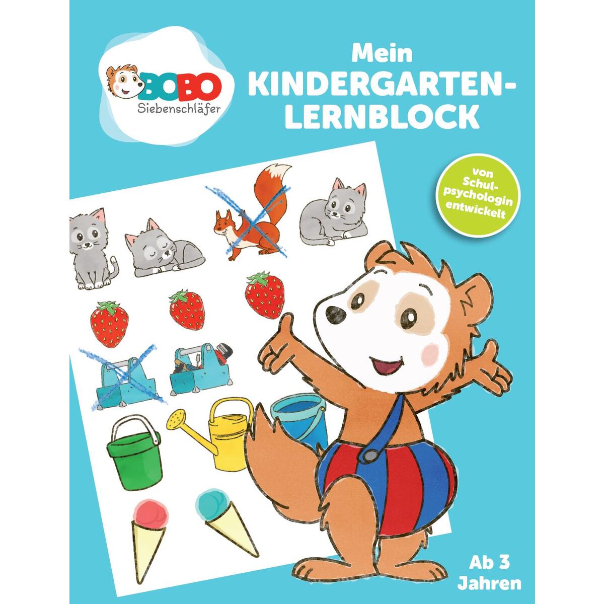 Bobo Siebenschläfer - Mein Kindergarten Lernblock von Adrian Wimmelbuchverlag