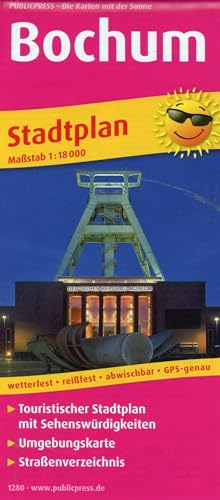 Bochum: Touristischer Stadtplan mit Sehenswürdigkeiten und Straßenverzeichnis. 1:18000 (Stadtplan: SP) von FREYTAG-BERNDT UND ARTARIA