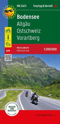 Bodensee, Motorradkarte 1:200.000, freytag & berndt von Freytag-Berndt u. Artaria