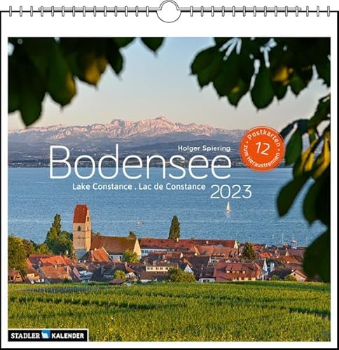 Bodensee 2023: Postkarten-Tischkalender von Stadler Kalenderverlag