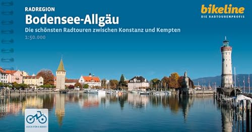 Bodensee-Allgäu: Die schönsten Radtouren zwischen Konstanz und Kempten 1:50.000, 865 km, GPS-Tracks Download, LiveUpdate, Übernachtungsverzeichnis (Bikeline Radtourenbücher) von Esterbauer