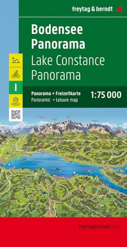 Bodensee Panorama, Freizeitkarte 1:75.000: Mit Panoramakarte (freytag & berndt Auto + Freizeitkarten)