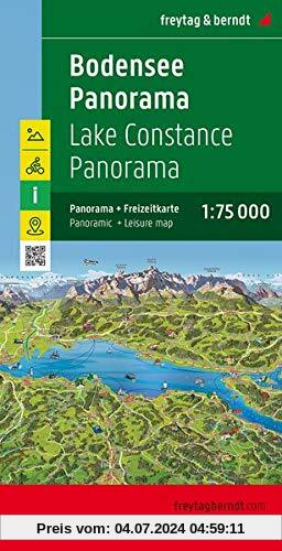 Bodensee Panorama, Freizeitkarte 1:75.000: Mit Panoramakarte (freytag & berndt Auto + Freizeitkarten)