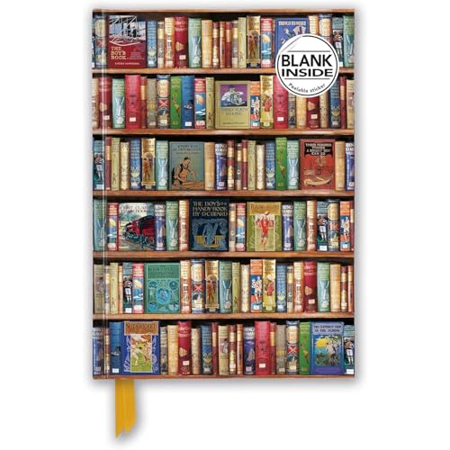 Bodleian Libraries: Hobbies & Pastimes Bookshelves (Foiled Blank Journal) (Flame Tree Blank Notebooks): Unser hochwertiges Blankbook mit festem, ... Notizbuch DIN A 5 mit Magnetverschluss) von Flame Tree Gift