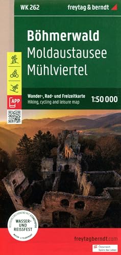 Böhmerwald, Wander-, Rad- und Freizeitkarte 1:50.000, freytag & berndt, WK 262: Moldaustausee - Mühlviertel, mit APP, wasserfest und reißfest (freytag & berndt Wander-Rad-Freizeitkarten, Band 262) von FREYTAG-BERNDT UND ARTARIA