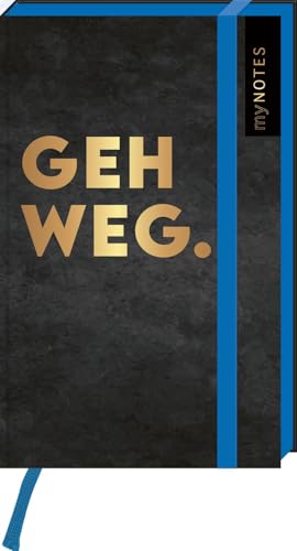Böse Sprüche Notizbuch A6: Geh weg.: Mini-Blankbook, gepunktet, ideal für Notizen unterwegs von arsEdition GmbH