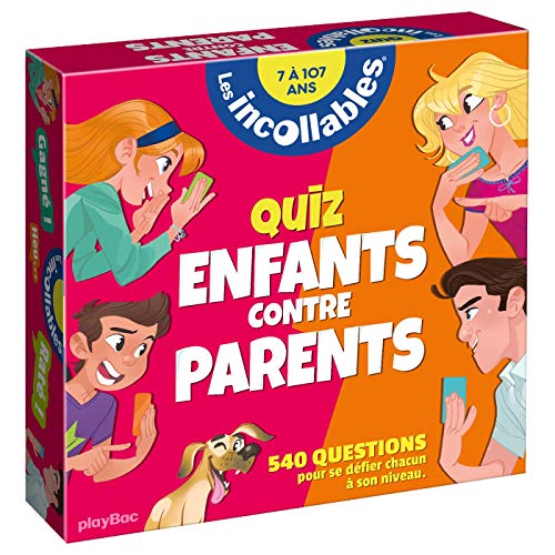 Boîte Quiz - Incollables Famille - Enfants vs Parents