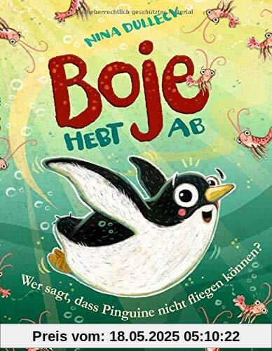 Boje hebt ab: Wer sagt, dass Pinguine nicht fliegen können?