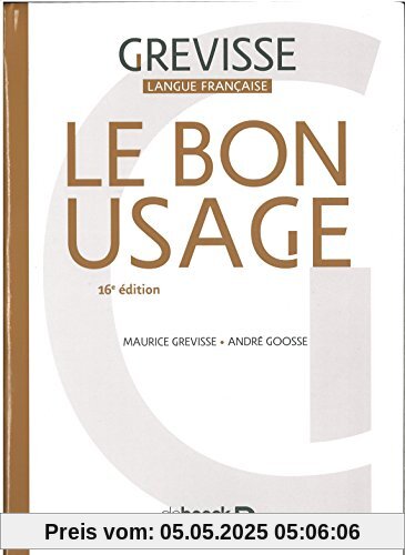Bon Usage 16e edition