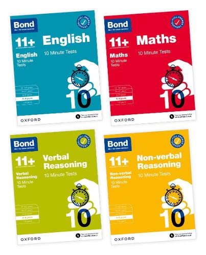 Bond 11+: Bond 11+ 10 Minute Tests Bundle with Answer Support 8-9 years von Oxford University Press