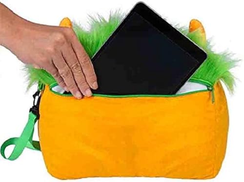 Bookmonster Deluxe Luca - Lesekissen - orange/grün/weiß: mit Taschen und Griff - für Bücher, Tablets und E-Reader Bookmonster Deluxe Luca - Lesekissen - orange/grün/weiß: mit Taschen und Griff - für Bücher, Tablets und E-Reader