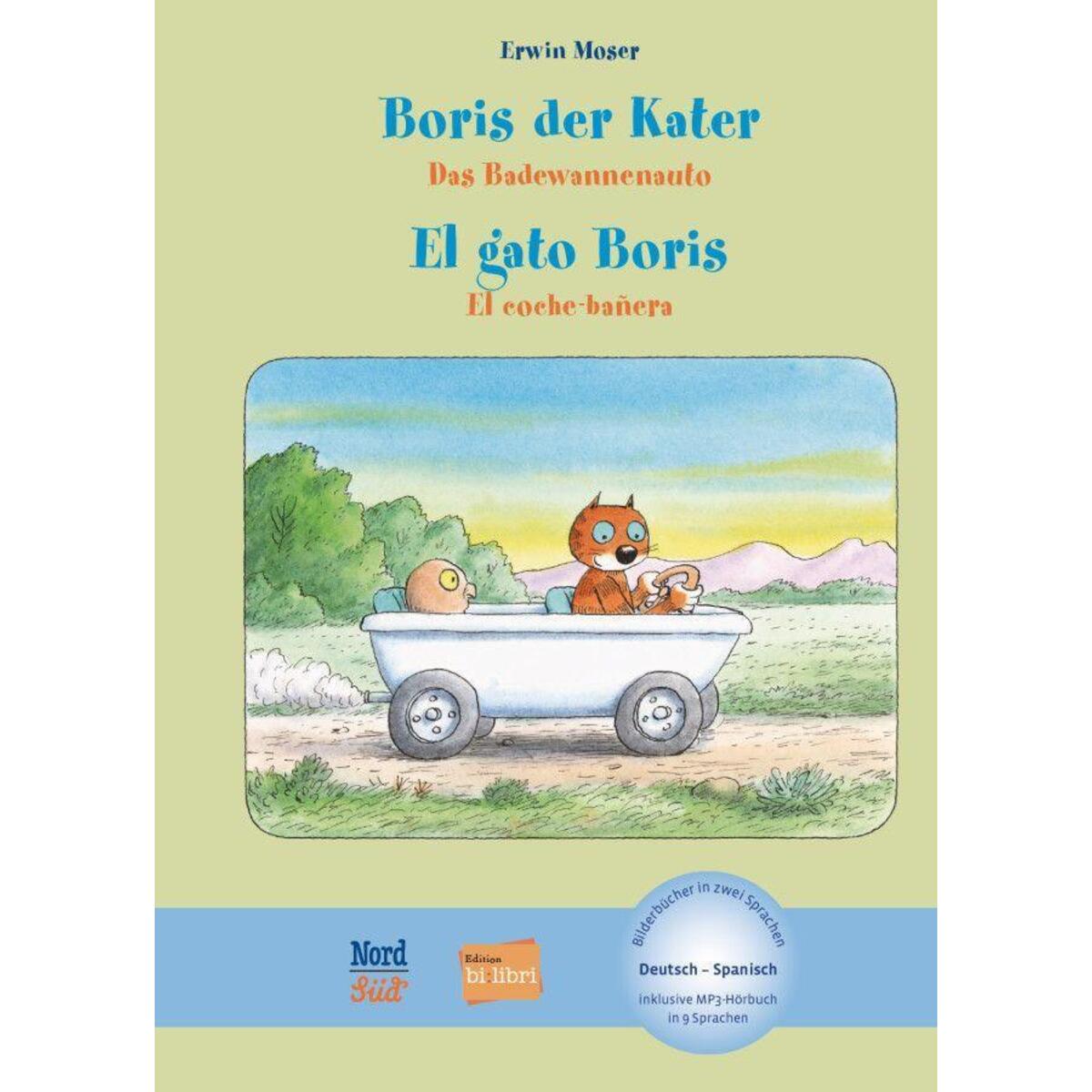 Boris der Kater - Das Badewannenauto. Deutsch-Spanisch von Hueber Verlag GmbH