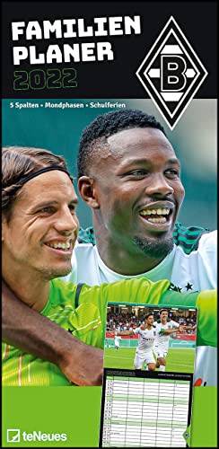 Borussia Mönchengladbach 2022 - Familien-Planer - Fan-Kalender - Fußball-Kalender - 22x45 - Sport von teNeues