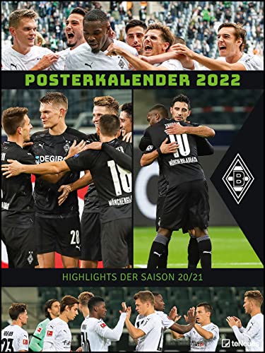 Borussia Mönchengladbach 2022 - Wandkalender XL - Fußballkalender - Fankalender - 48x64 - Sport von teNeues