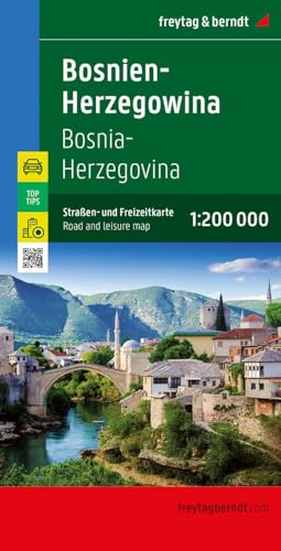Bosnien-Herzegowina, Straßen- und Freizeitkarte 1:200.000, freytag & berndt: Mit Infoguide, Top Tips (freytag & berndt Auto + Freizeitkarten) von Freytag-Berndt und ARTARIA