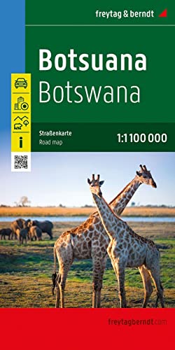 Botsuana, Straßenkarte 1:1.100.000, freytag & berndt: Botswana, Infos, Nationalparks, Innenstadtplan Gaborone (freytag & berndt Auto + Freizeitkarten) von FREYTAG-BERNDT UND ARTARIA