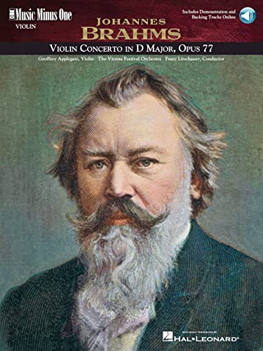 Brahms Violin Concerto in D Major: Op. 77 (Music Minus One (Numbered)) von Music Minus One