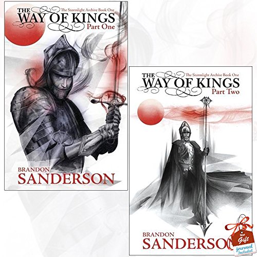 Brandon Sanderson Stormlight Archive Book One Collection 2 Books Bundle With Gift Journal (The Way of Kings Part One, The Way of Kings Part Two)