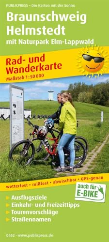 Braunschweig - Helmstedt mit Naturpark Elm-Lappwald: Rad- und Wanderkarte mit Ausflugszielen, Einkehr- & Freizeittipps, wetterfest, reissfest, ... 1:50000 (Rad- und Wanderkarte: RuWK)