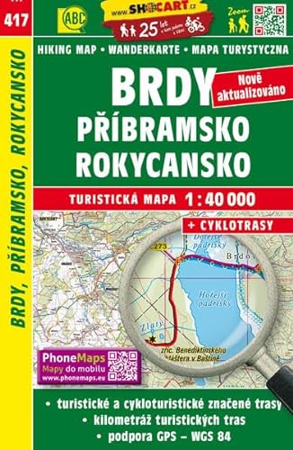 Brdy, Příbramsko, Rokycansko / Brdy, Pribram, Rokytzan (Wander - Radkarte 1:40.000) (SHOCart Wander - Radkarte 1:40.000 Tschechien, Band 417) von Freytag + Berndt