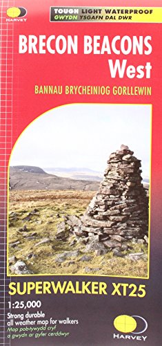 Brecon Beacons West XT25 (Superwalker XT25) von Harvey Map Services Ltd