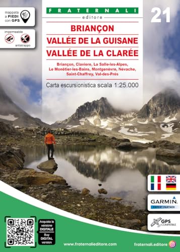 Briançon - Vallée de la Guisane - Vallée de la Clarée (wandelkaart, Band 21) von Fraternali Editore