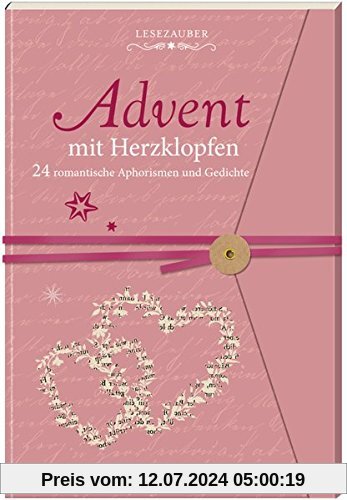 Briefbuch - Advent mit Herzklopfen: 24 romantische Aphorismen und Gedichte