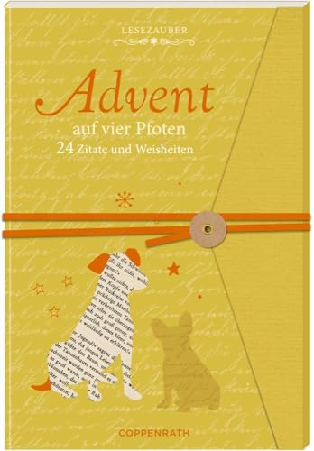 Briefbuch: Advent auf vier Pfoten - 24 Zitate und Weisheiten (Literarische Adventskalender)